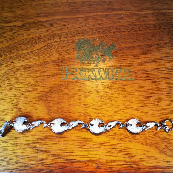 Mermaid and Wave Enamel on Silver Tone Bracelet - Picture 8 of 16